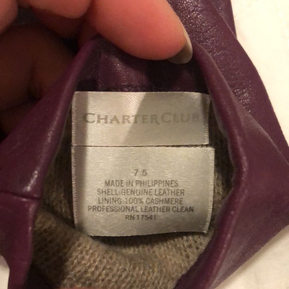 Charter Club cashmere gloves - Picture 4 of 4